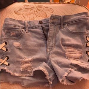 Denim shorts